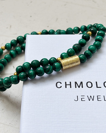 Zestaw męskich bransoletek Malachit, Chmolowska Jewellery