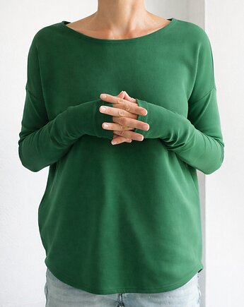 Gruby Wąski rękaw Ciemno zielony, ONE MUG A DAY