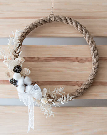 Wianek bożonarodzeniowy naturalny nowoczesny, Papiernik