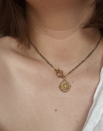 Naszyjnik Kwarc Dymny i Róża Wiatrów, Chmolowska Jewellery