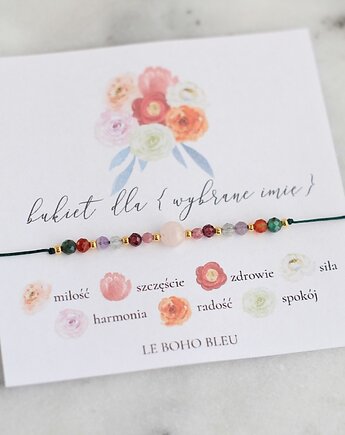 Bukiet dla Ukochanej na Walentynki! Bransoletka z życzeniami, Le Boho Bleu