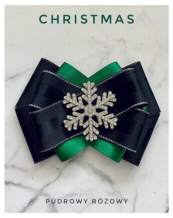 Brosza ze śnieżynką gwiazdką Mikołajki Święta