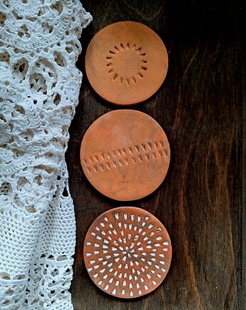 Ceramiczna ozdoba 3 sztuki, Wooden Love
