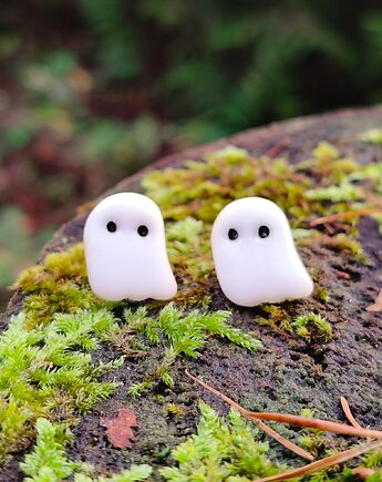 Kolczyki duchy, akcesoria na halloween, biżuteria do stroju na halloween, Dary Rusałki