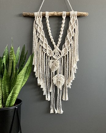 Makrama Makatka Frędzle Listki Boho, Makrama By Wiewiorska