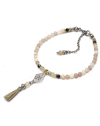 Sun stone boho vol.2  - bransoletka, Katia i krokodyl