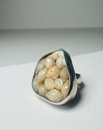 Pierścionek Crazy Shells Ring , Silver 925, bluewavestudio