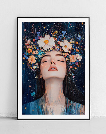 Plakat Kwiatowy sen kobiety, Harvest Maison