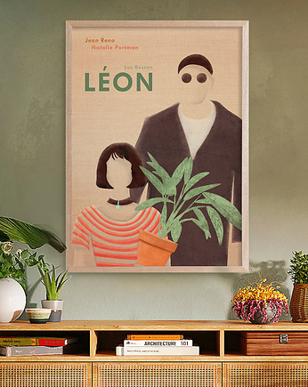 Plakat Leon zawodowiec - fine art, minimalmill