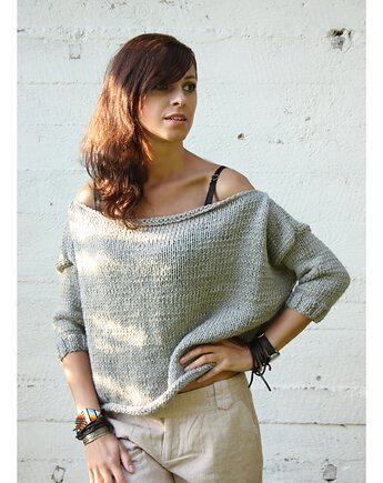 Sweter oversize handmade, Mademoiselle Patrini