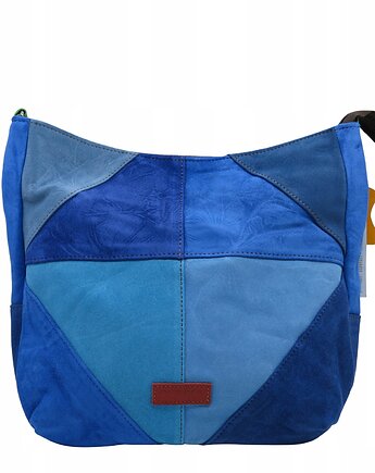 Torebka damska pojemna zamszowa na ramię kolorowa oryginalna OLIVKA, Olivka Warsaw