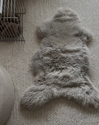 Skóra owcza naturalna Taupe rozmiar S 80-90cm dywan naturalny, Vanuba