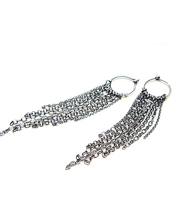 Kolczyki srebrne Frędzle vol. 15, Katia i krokodyl