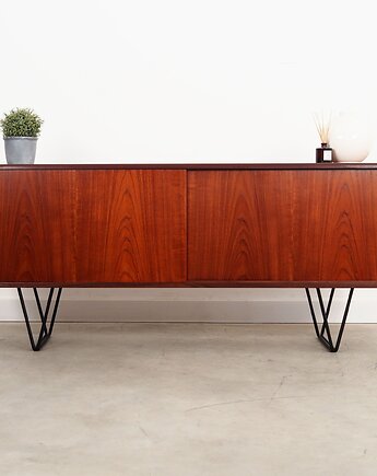 Sideboard tekowy, duński design, lata 70, produkcja: Dania, Przetwory design