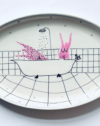 Golasi w kąpieli, arent plates