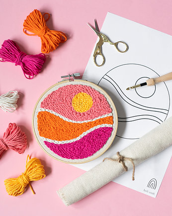 Zestaw do punch needle Pustynia, holi craft