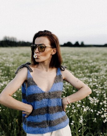 Top z alpaki i jedwabiu little blue, Konevka store