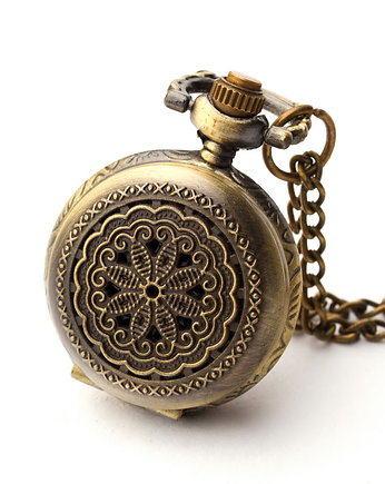 Zegarek wisiorek na łańcuszku - STOKROTKA, DROBINY CZASU