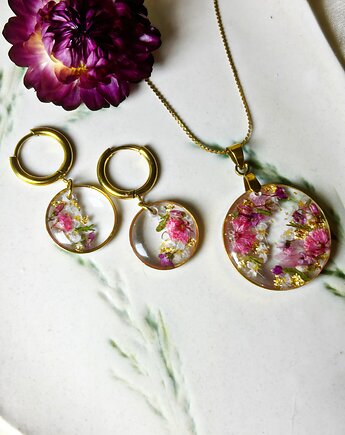 Piękny komplet biżuterii Zaczarowany Ogród, Blask Natury