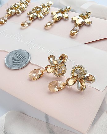 Kolczyki Swarovski Glam Mini Gold, PiLLow Design