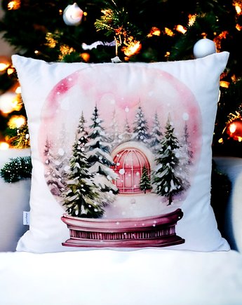 Poduszka świąteczna poduszka na święta ozdobna poduszka śnieżna kula, Uszyciuch