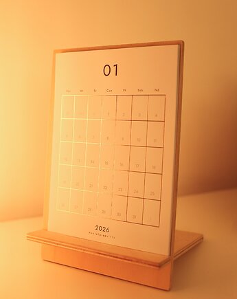 Kalendarz 2026 stojący PL, Nostalgia Prints