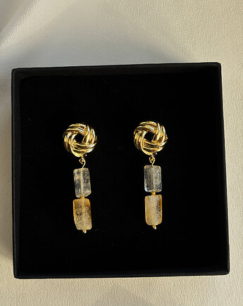 Kolczyki  z cytrynem, Chmolowska Jewellery