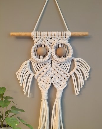 Sowa z makramy "Hedwiga" - Różne Kolory, M and Macrame