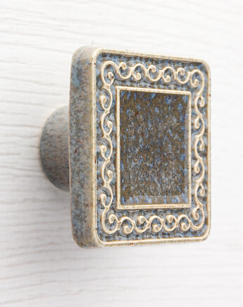 Gałka do mebli szaro-brązowa, wz.17, pracowniazona