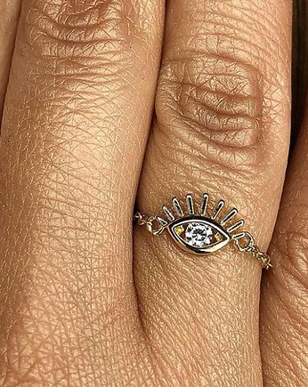 Cudne oko pierścionek regulowany, Czaki Bransoletki