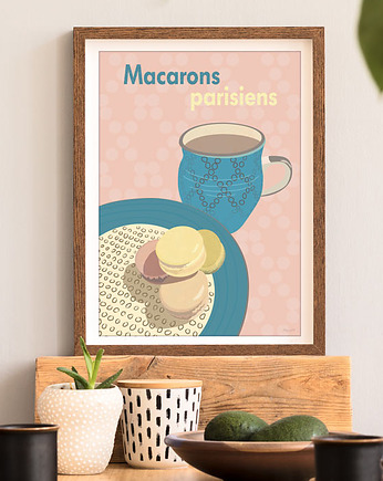 Makaroniki - plakat fine art, giclee, minimalmill
