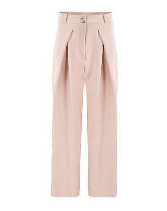 CS - Beżowe spodnie z szeroką nogawką BALTIC, CS