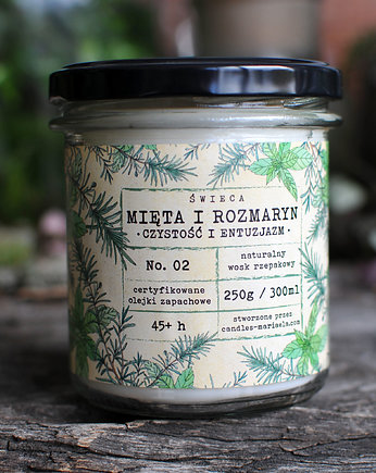 MIĘTA I ROZMARYN- świeżość i entuzjazm. duża, MARIAELA