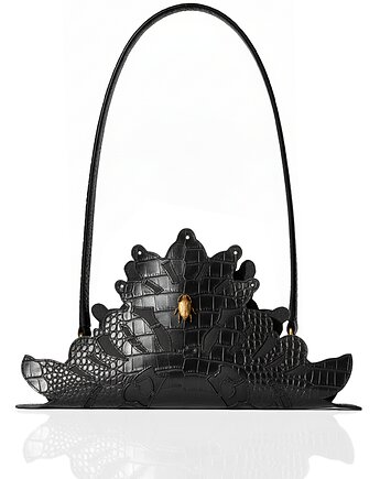 Torebka 'NESPOON' czarna croco skórzana na ramię, Michael Who