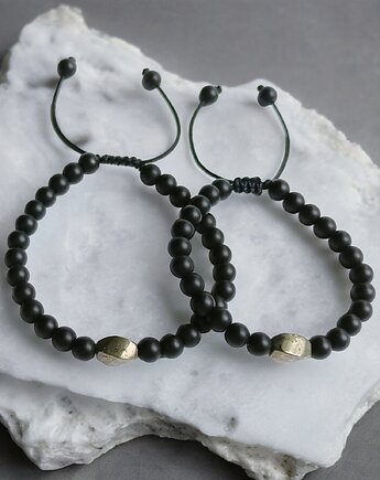 Komplet dla pary : PIRYT & ONYKS : długość regulowana, kaktusia