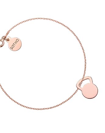 Bransoletka z różowego złota kettlebell, SOTHO