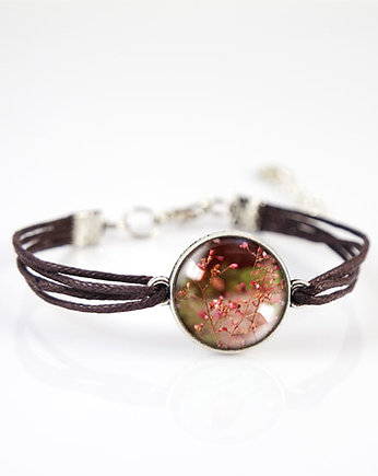 Bransoletka - Lato - brązowa, sznurki, yenoo