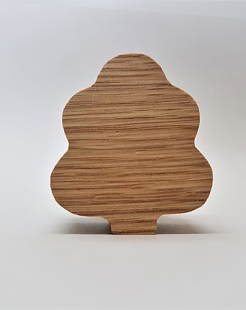Drewniane gałki do mebli, wzór drzewko, Drewniane dodatki