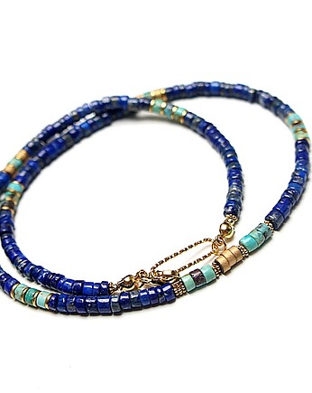 Lapis lazuli vol. 15 choker - Szlachetna kolekcja, KiKa pracownia