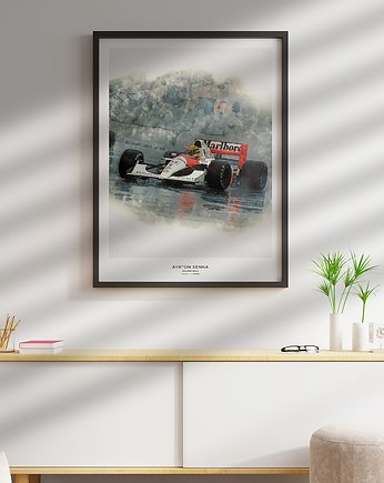 Plakat Tory wyścigowe - Ayrton Senna, PAKOWANIE PREZENTÓW - prezenty diy