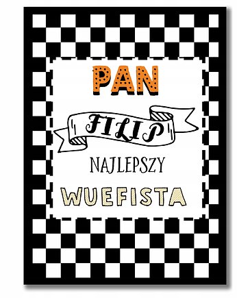 Dla nauczyciela, trenera plakat A4 z ramką, Sowia Aleja