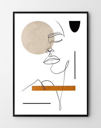 Plakat One Line Face, HOG STUDIO