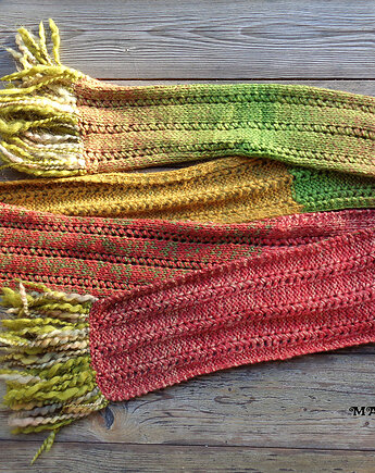 UNIKAT szalik XXL "Bright Autumn Day" - 300 cm, MARISCAPES