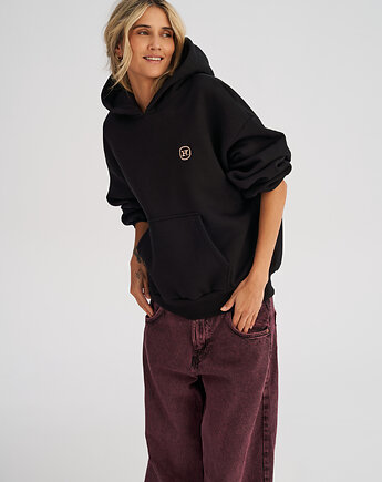 Bluza z kapturem PUFFA Black damska, HARP TEAM