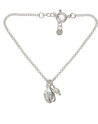 Bransoletka Tęsknota perła drobny łańcuszek, Vander jewelry