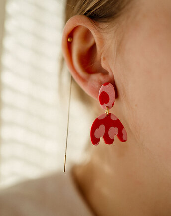 Kolczyki TULIPANY edycja walentynkowa, Dwie Gliny