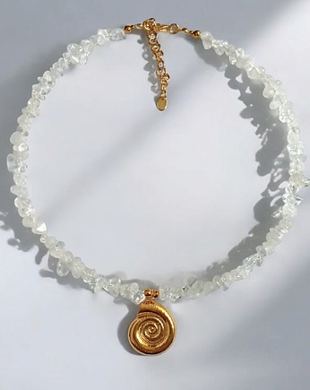 Kryształ górski- naszyjnik, kaktusia