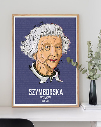 Plakat Wisława Szymborska, minimalmill