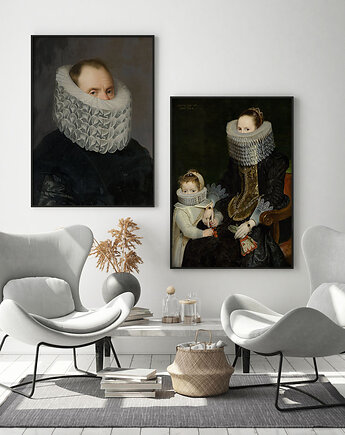 Zestaw plakatów - koronkowe vintage, HOG STUDIO