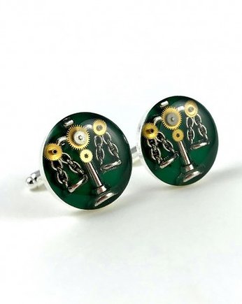 SPINKI do mankietów - Dla adwokata (zielone) waga, DROBINY CZASU